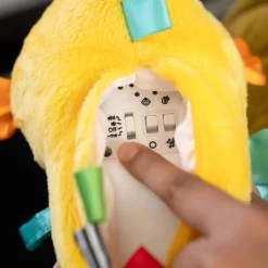 Veilleuse peluche hippocampe jaune