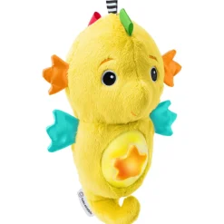 Veilleuse peluche hippocampe jaune