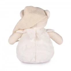 Veilleuse peluche musicale à projection d'étoiles ours blanc