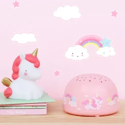 Veilleuse projecteur d’étoiles enfant licorne