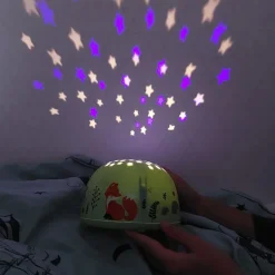 Veilleuse projecteur d’étoiles enfant amis de la forêt