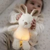 Veilleuse sleepy peluche lapin bouclette ecru
