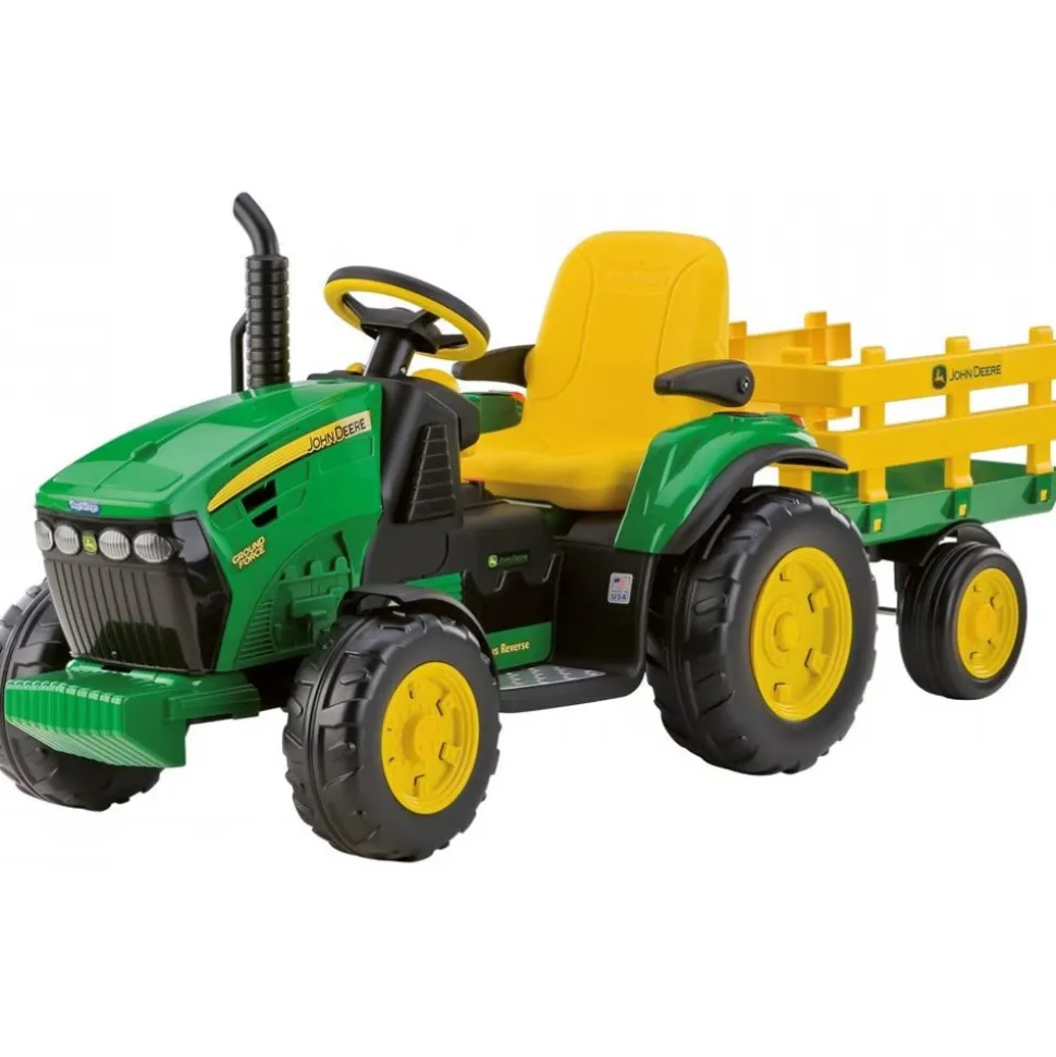 Véhicule tracteur enfant électrique john deere ground force 12v