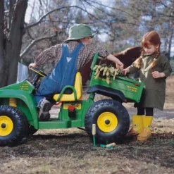 Véhicule tracteur enfant électrique john deere gator 12v