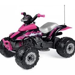 Voiture quad électrique t-rex 330 w 12v rose