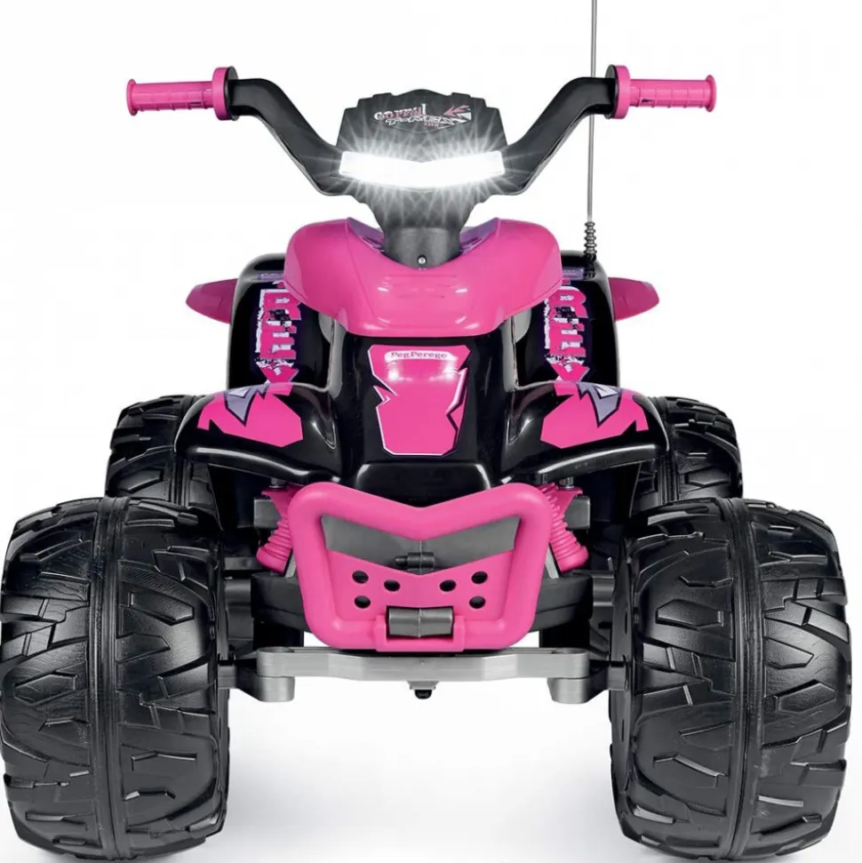 Voiture quad électrique t-rex 330 w 12v rose