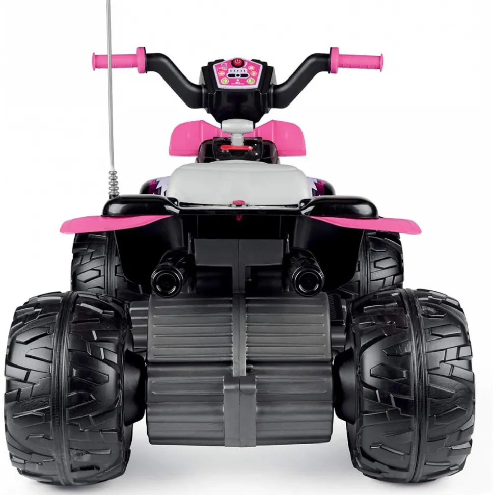 Voiture quad électrique t-rex 330 w 12v rose