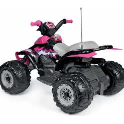 Voiture quad électrique t-rex 330 w 12v rose