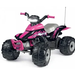 Voiture quad électrique t-rex 330 w 12v rose